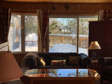 Patio door to top deck.