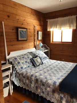 Loft bedroom with double bed